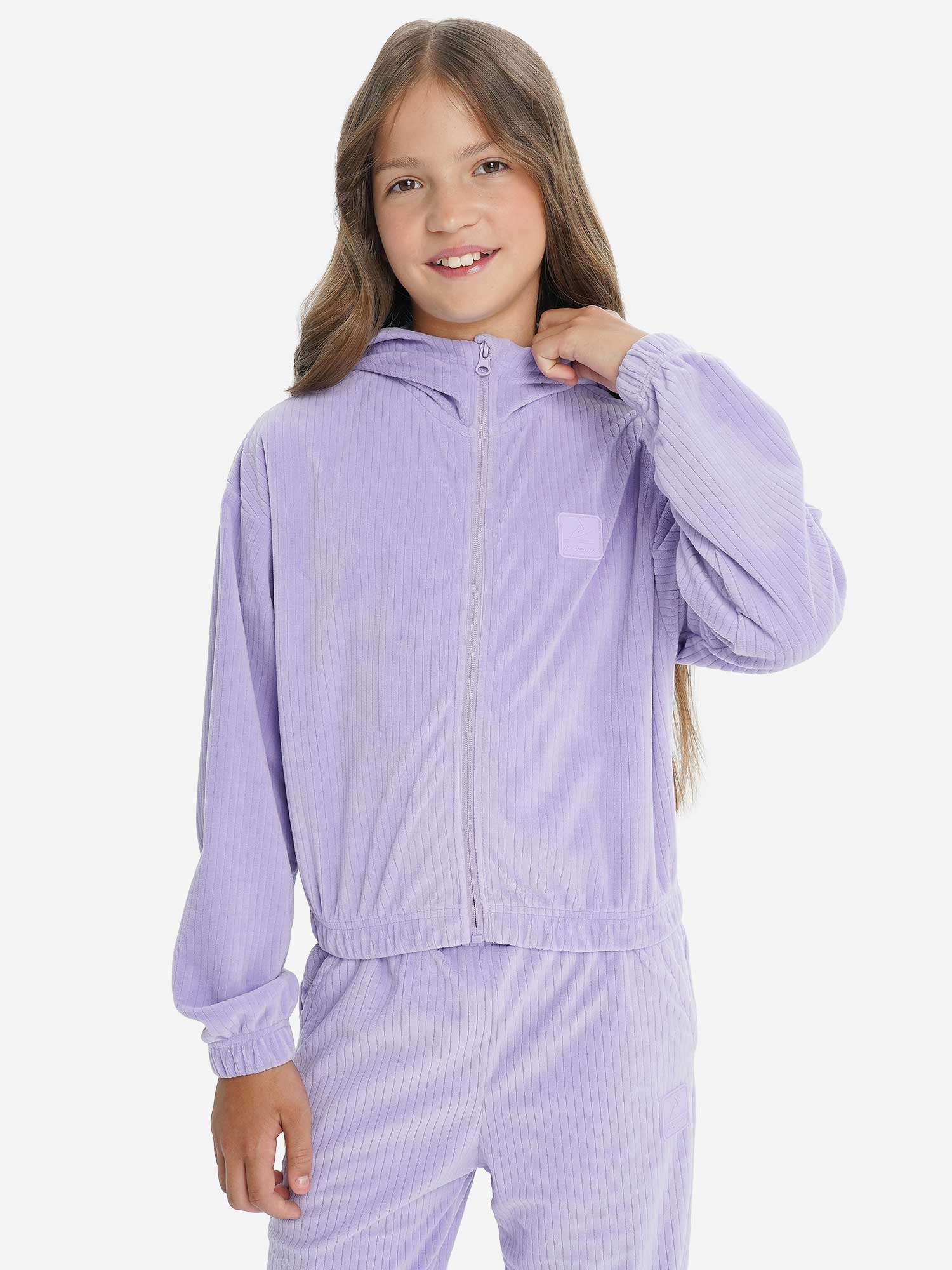 DEMIX Суитшърт Sport Style Girl's Velour FZ Jumper
