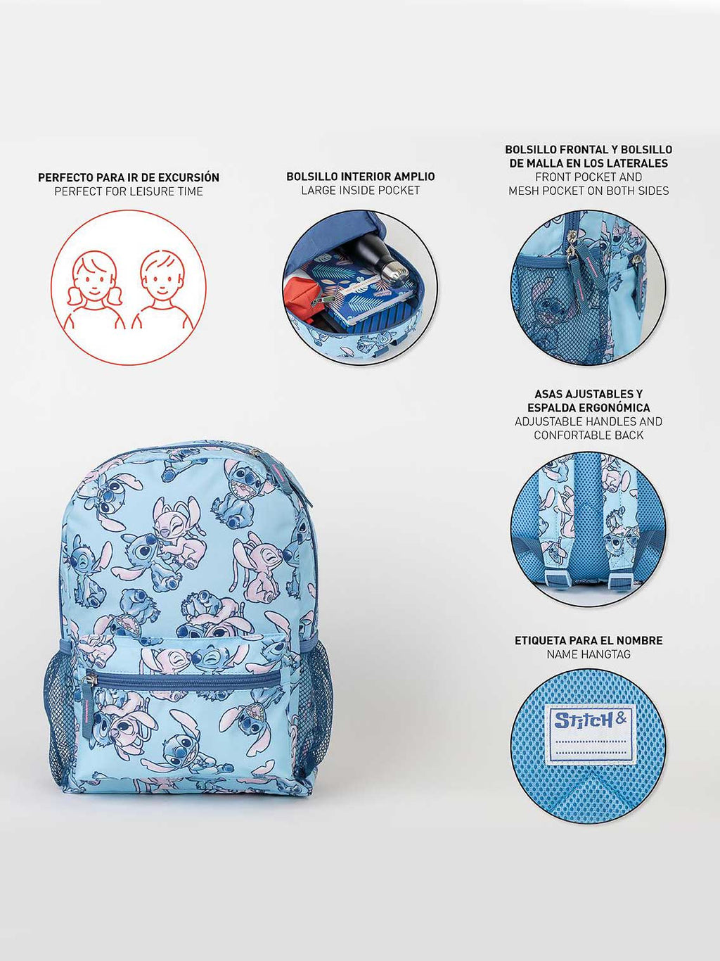 CERDA Раница за детска градина STITCH