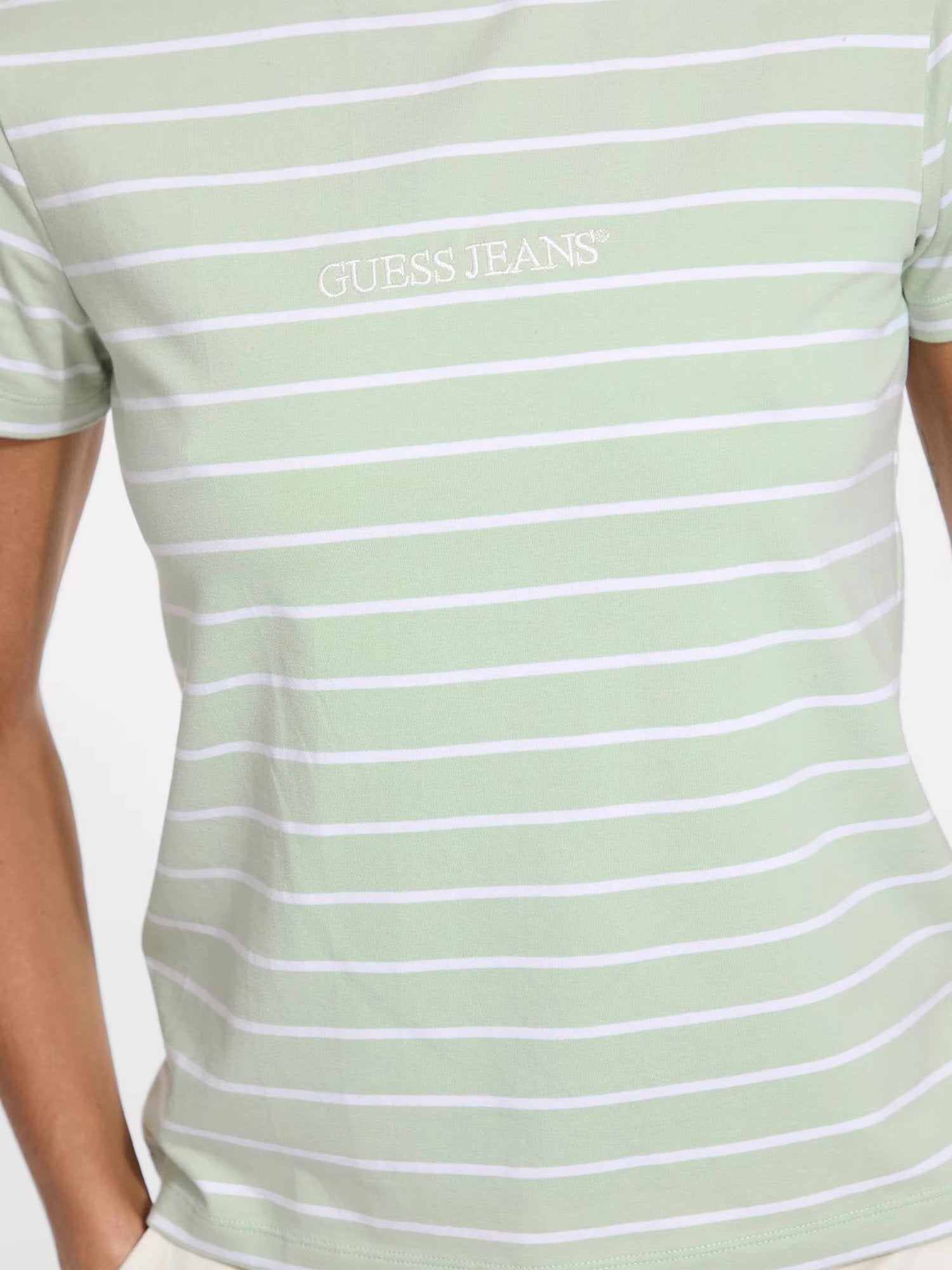 GUESS JEANS Тениска GJ SS CN REG YD STRIPED TEE