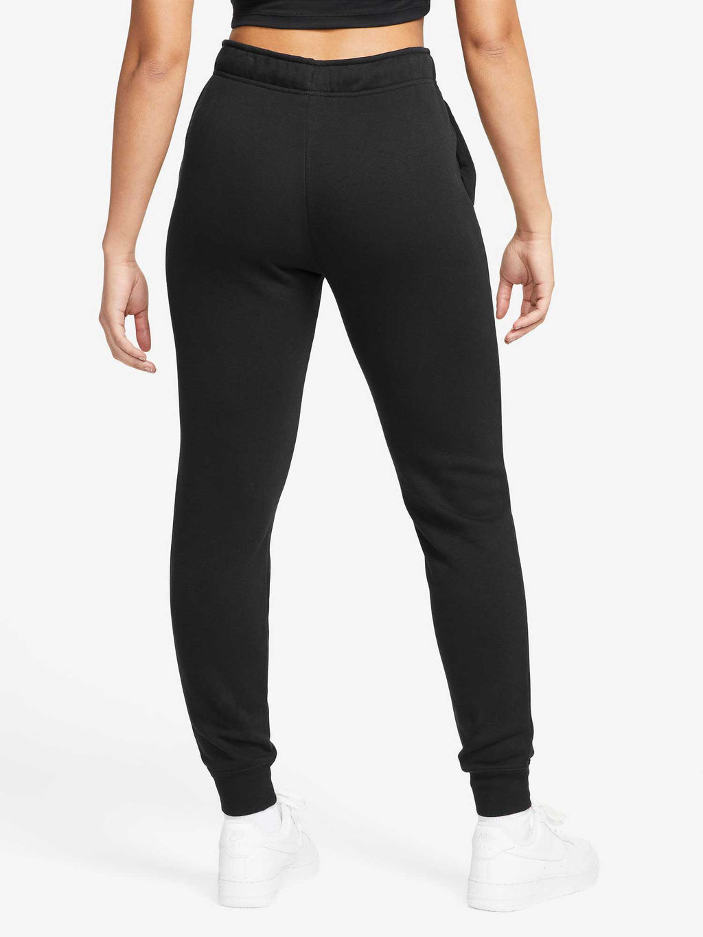 NIKE Спортно долнище W NSW CLUB FLC SHINE MR PANT
