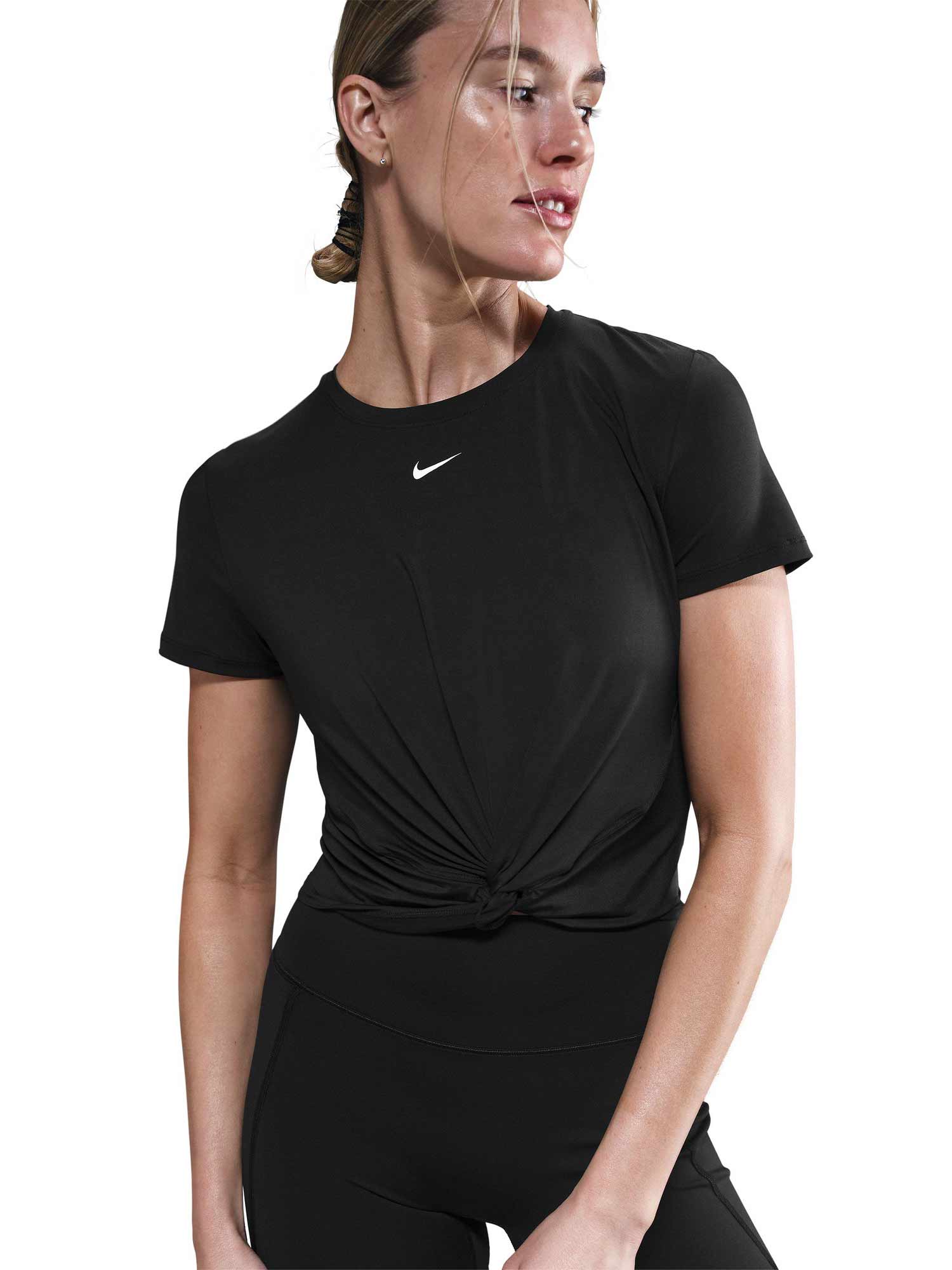 NIKE Тениска W NK ONE CLSC DF TWST SS TP WT