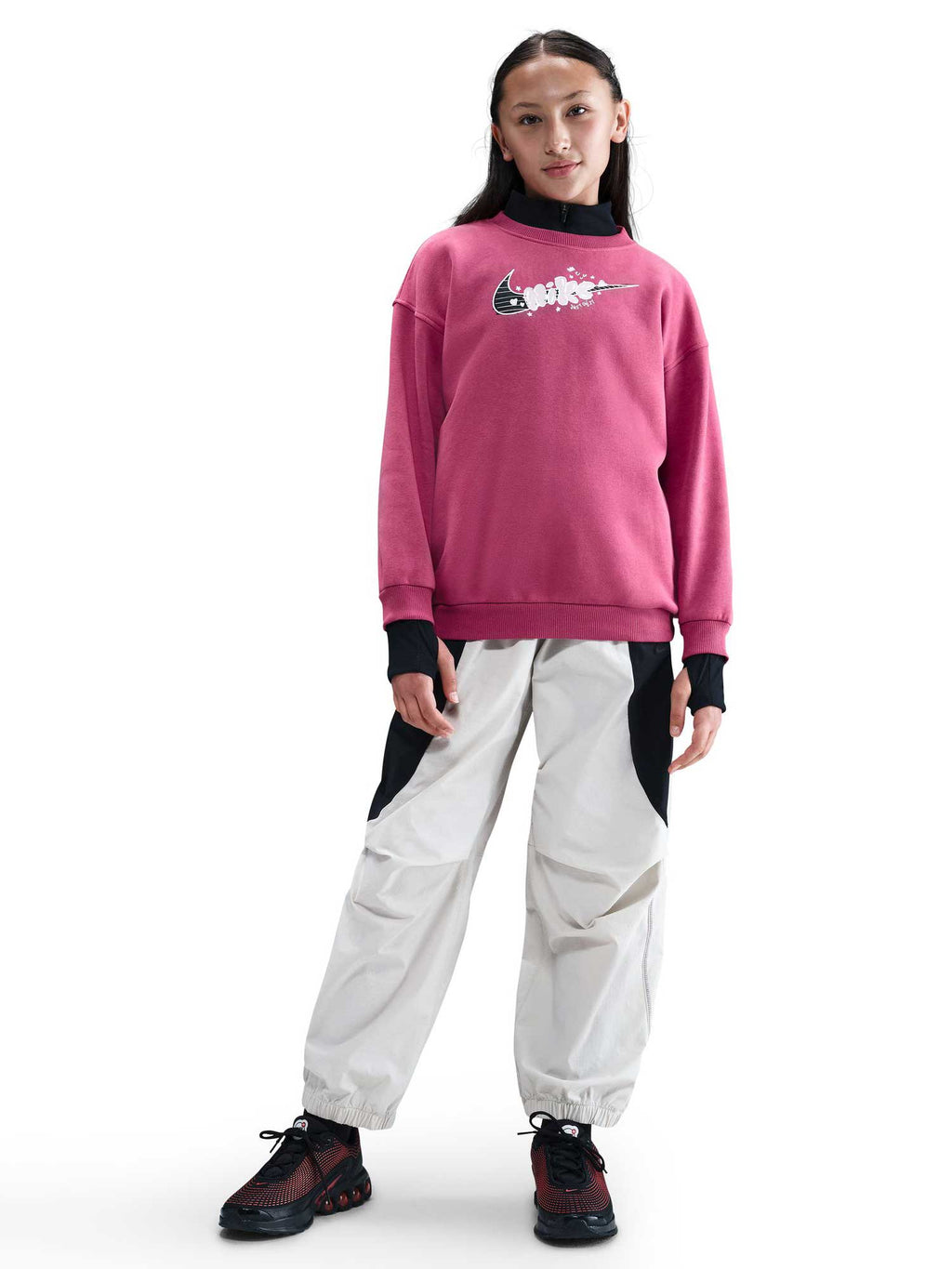NIKE Блуза G NSW CLUB FLC OVRSZD CREW GX