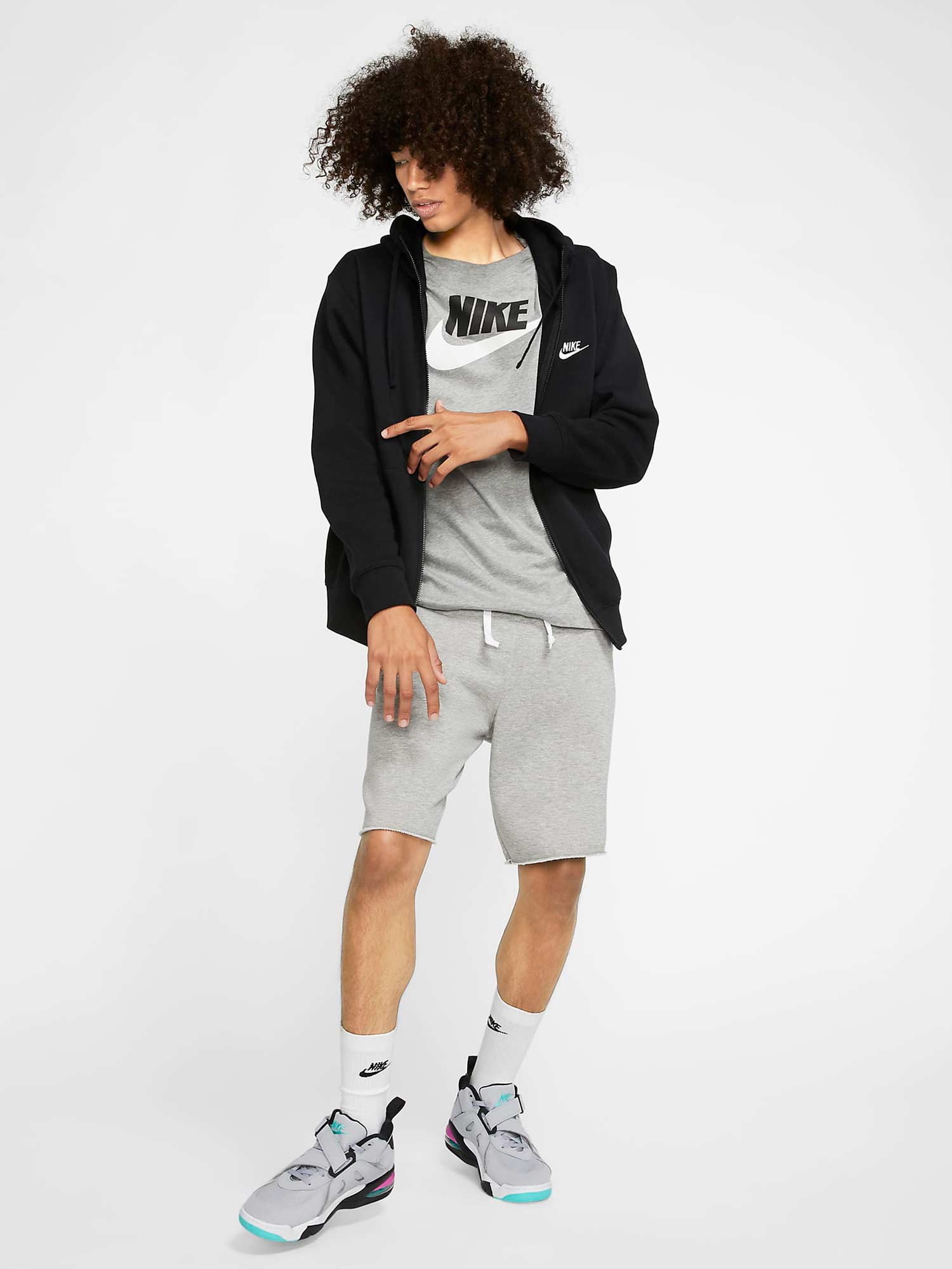 NIKE Суитшърт M NSW CLUB HOODIE FZ BB