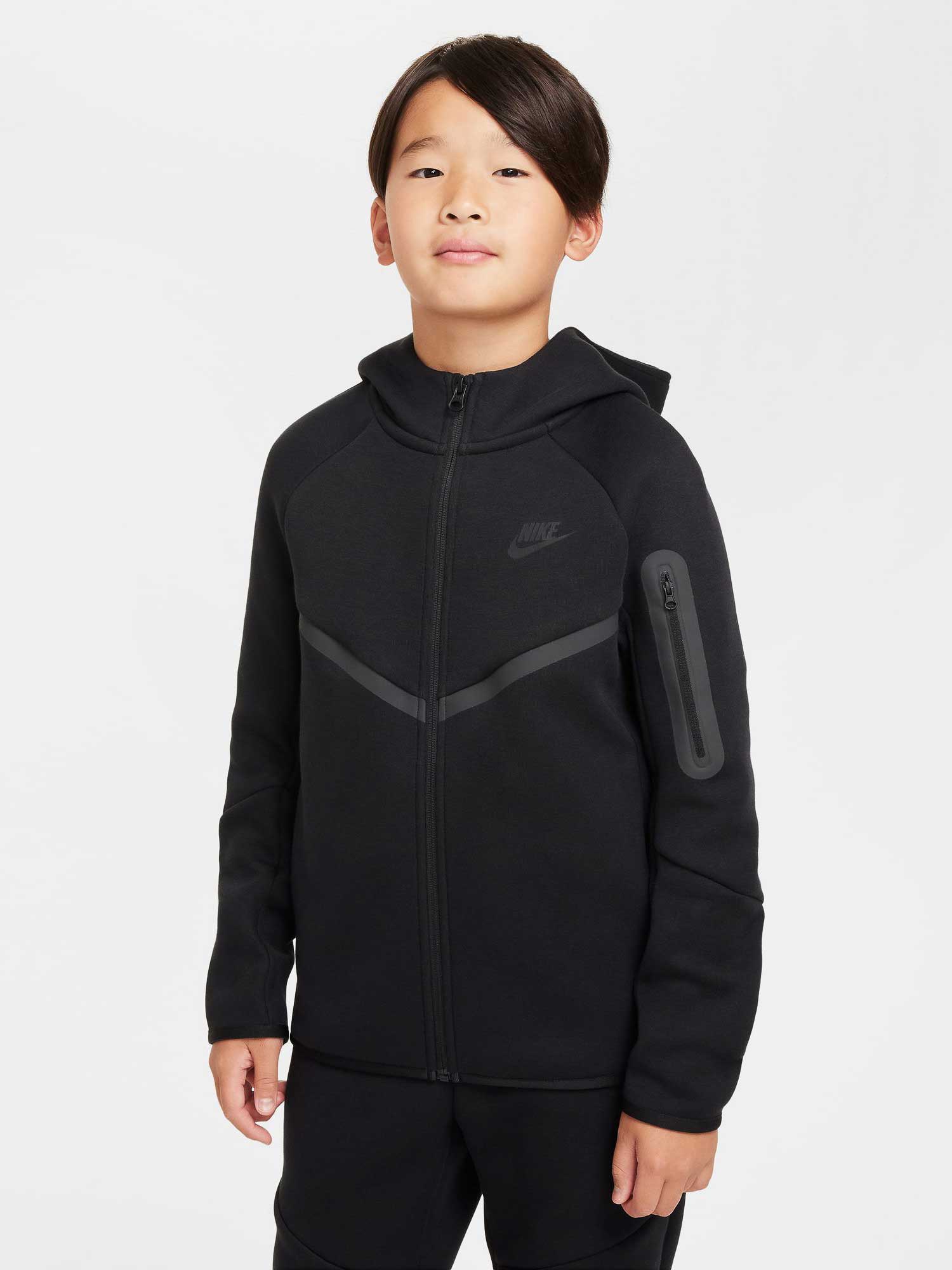 NIKE Суитшърт B NSW TCH FLC FZ - PD