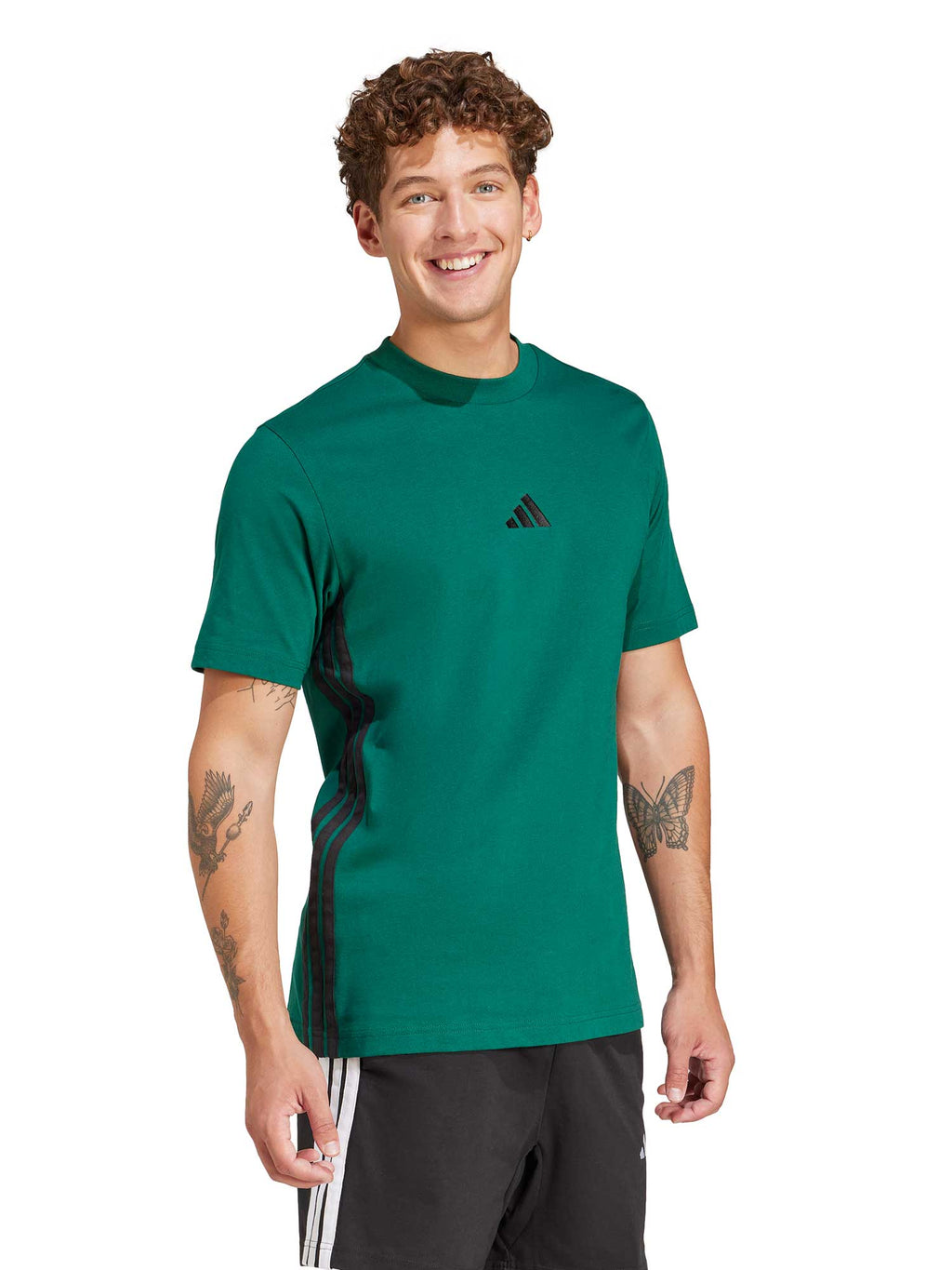 ADIDAS SPORTSWEAR Тениска Essentials 3-Stripes Single Jersey T-Shirt