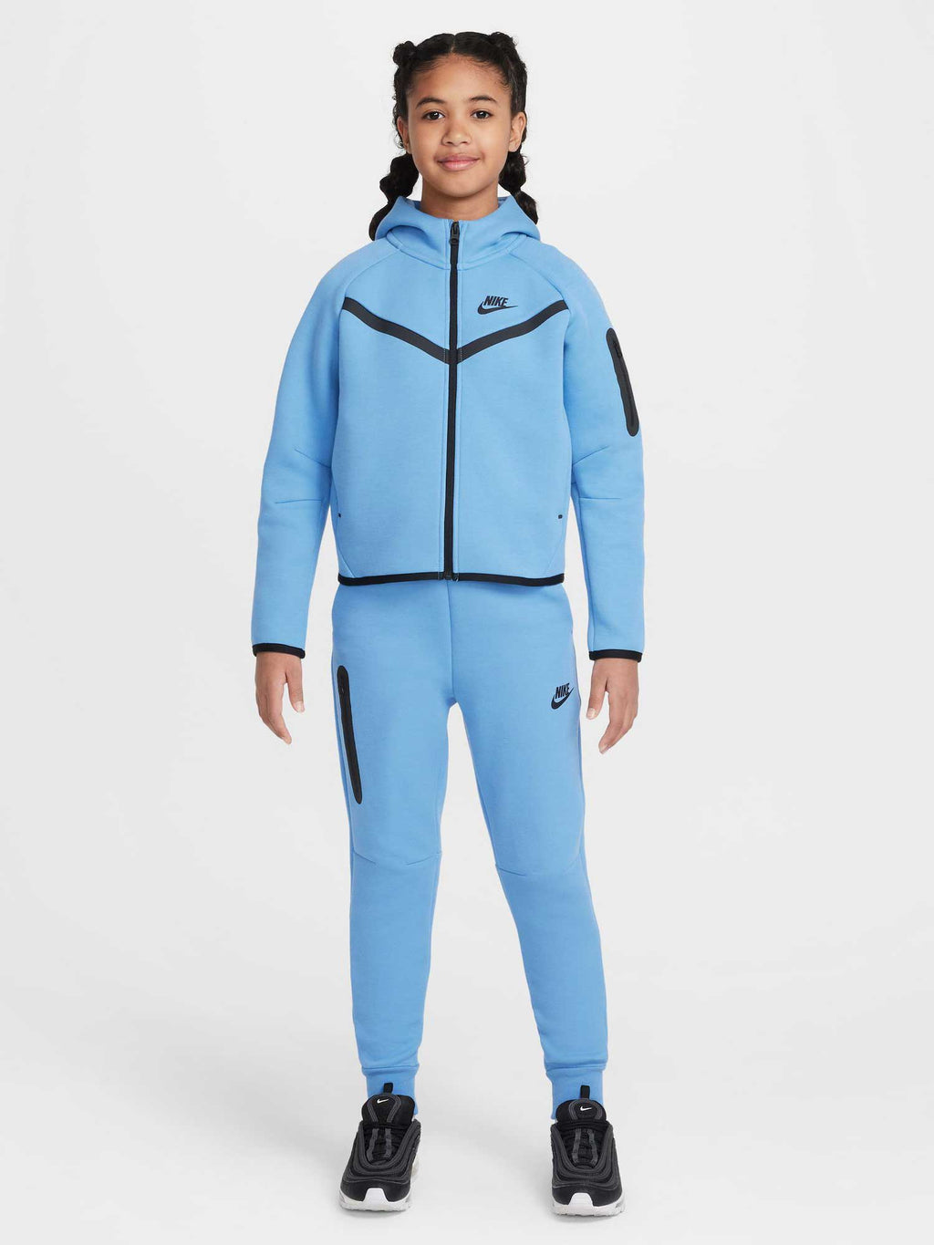 NIKE Суитшърт G NSW TCH FLC HD FZ LS - PD