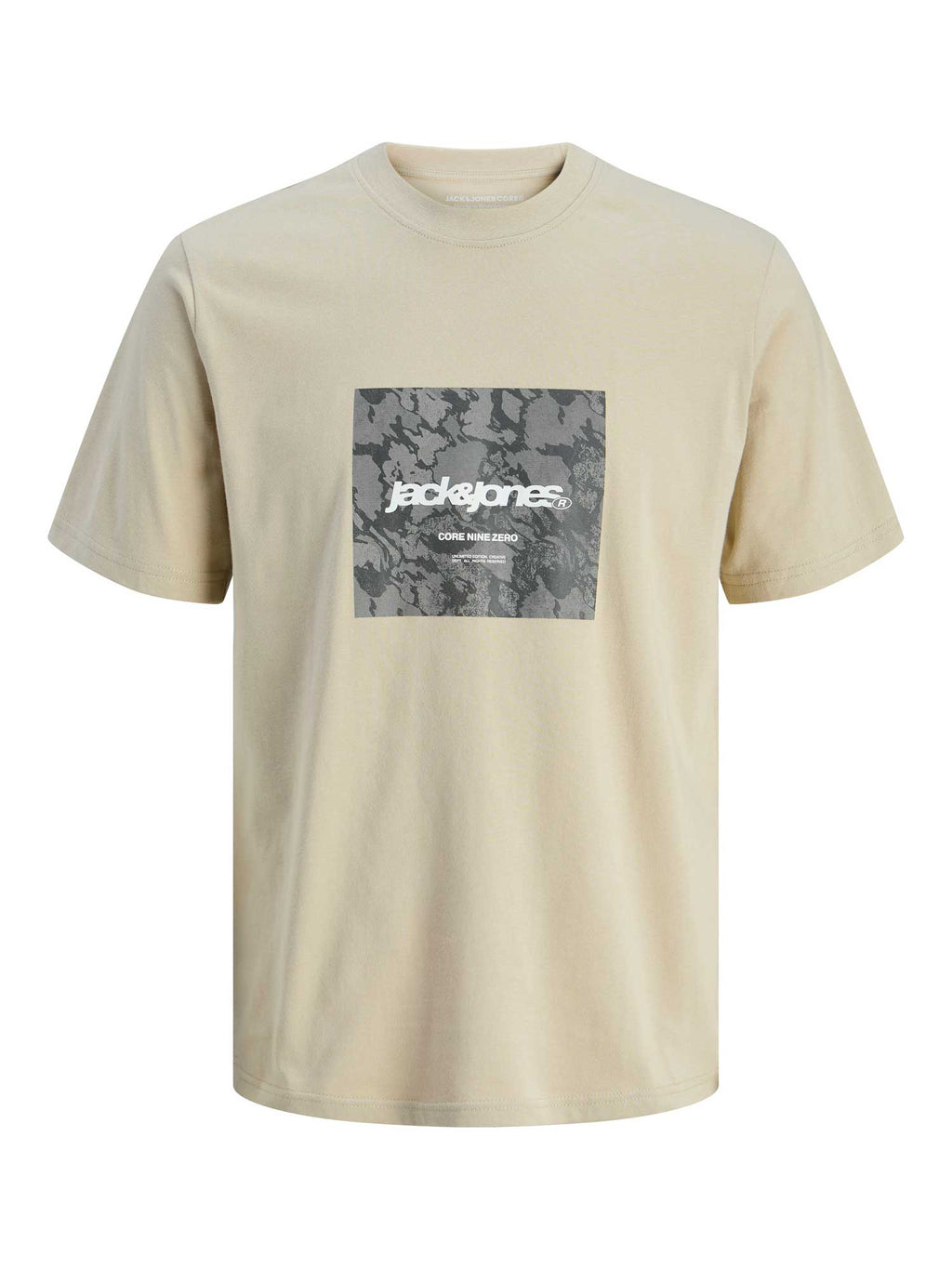 JACK & JONES Тениска JCOTARMAC CAMO FRONT TEE SS CREW NECK LN