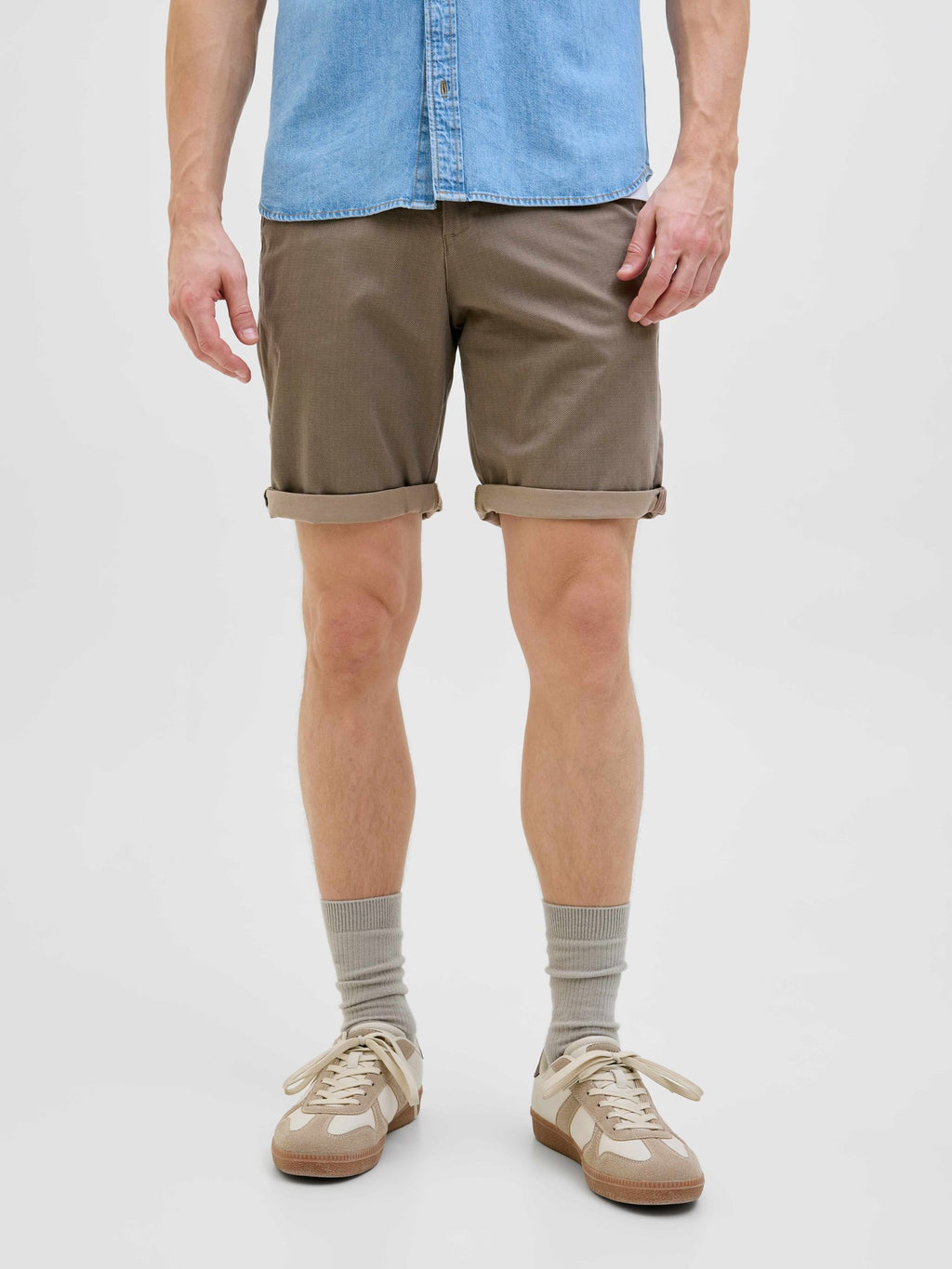 JACK & JONES Къси панталони JPSTBOWIE SHORTS SA PRINTED MID SN