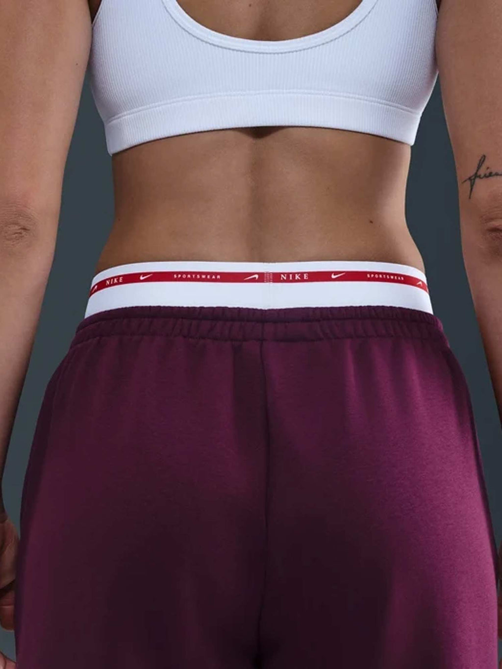 NIKE Спортно долнище W NSW PHNX FLC HR PANT GLS