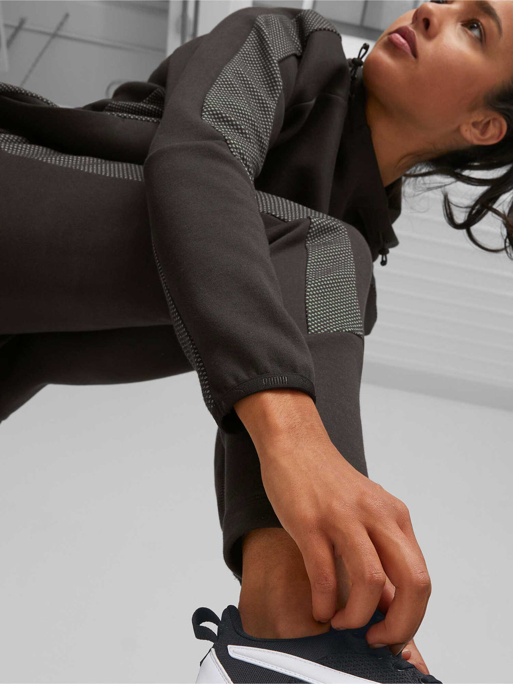 PUMA Спортно долнище EVOSTRIPE High-Waist Pants