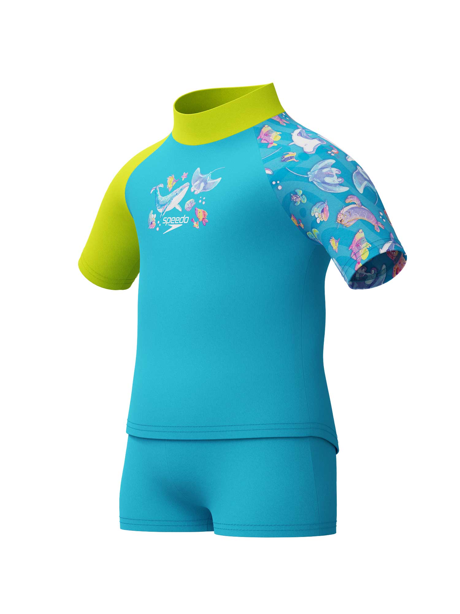 SPEEDO Комплект 2 части с UV защита BOYS DIGITAL SET