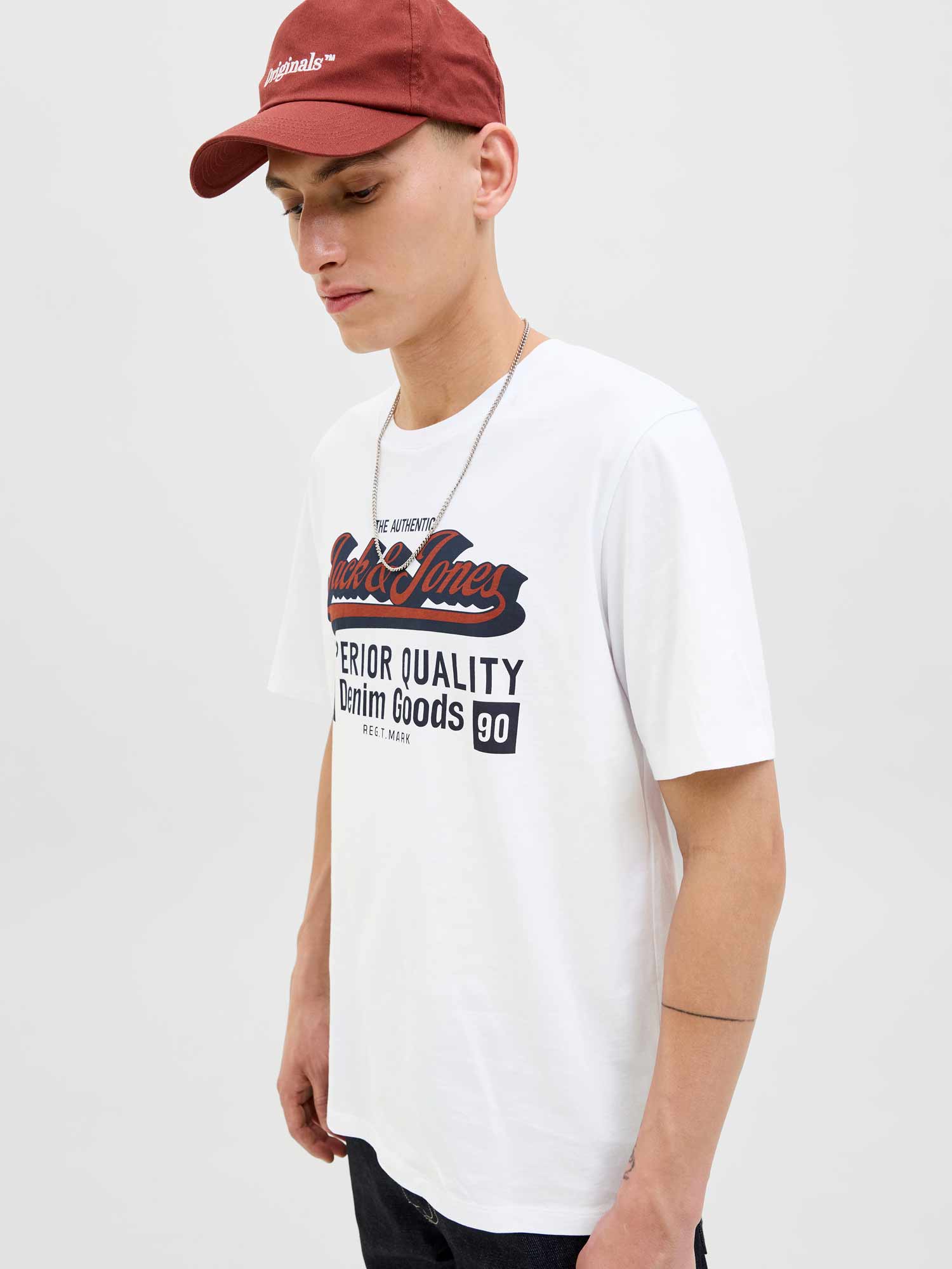 JACK & JONES Тениска JJELOGO TEE SS O-NECK 2 COL AW25 SN