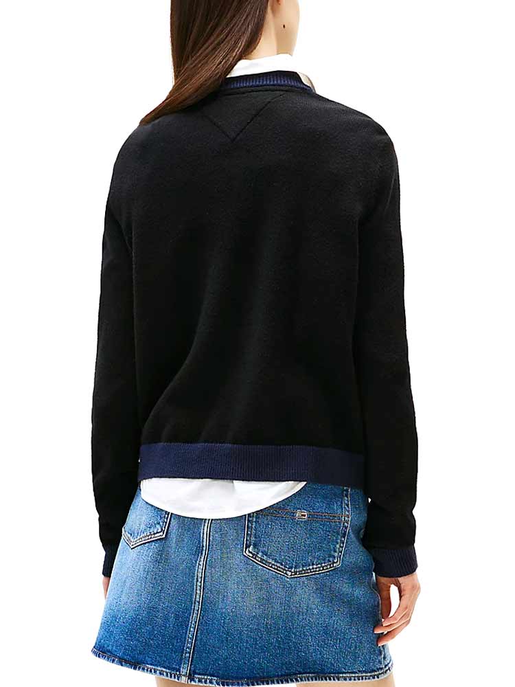 TOMMY JEANS Блуза TJW CLRBLCKFLAG SWEATER EXT