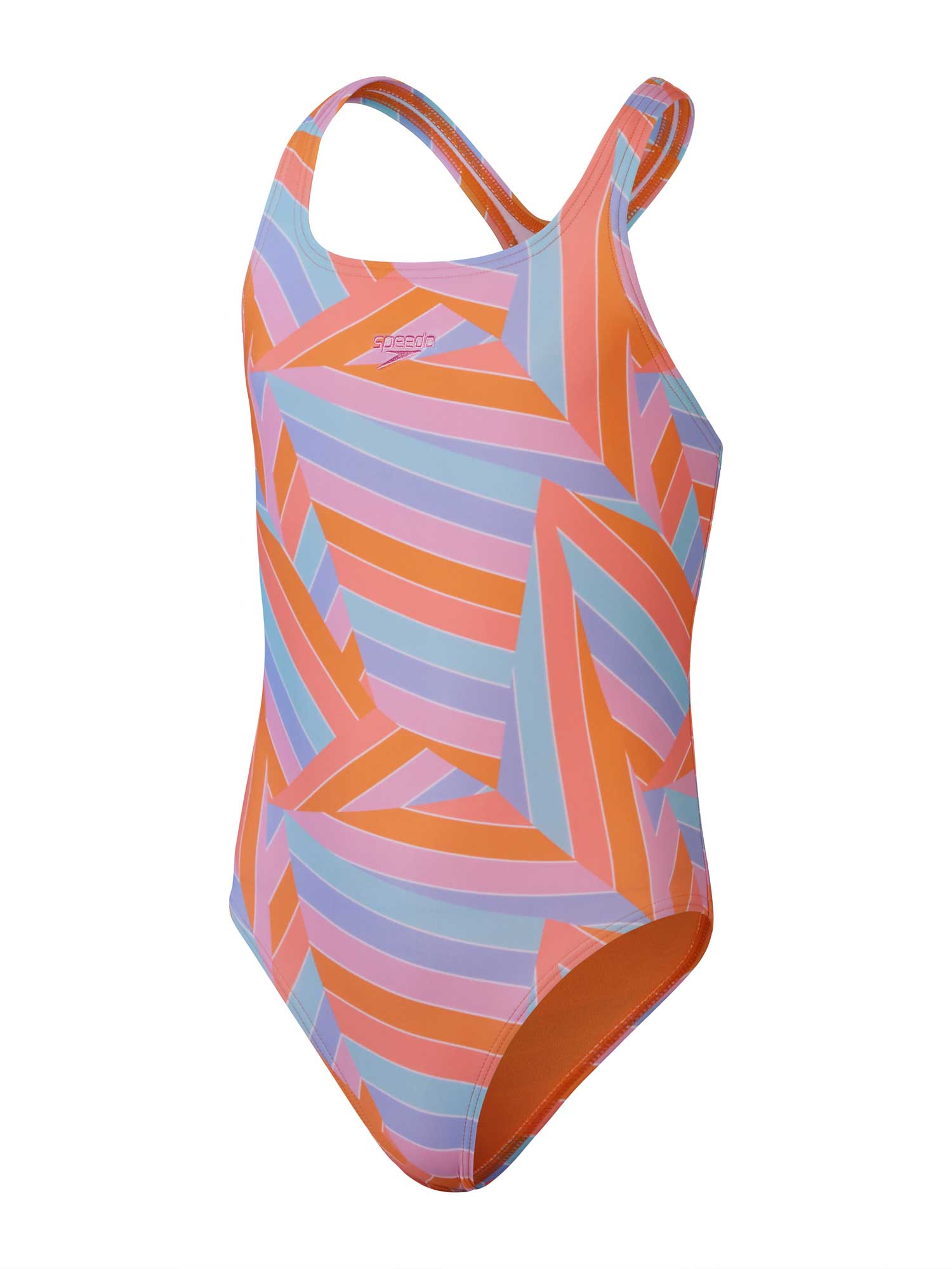 SPEEDO Цял бански GIRLS PRINTED PULSEBACK