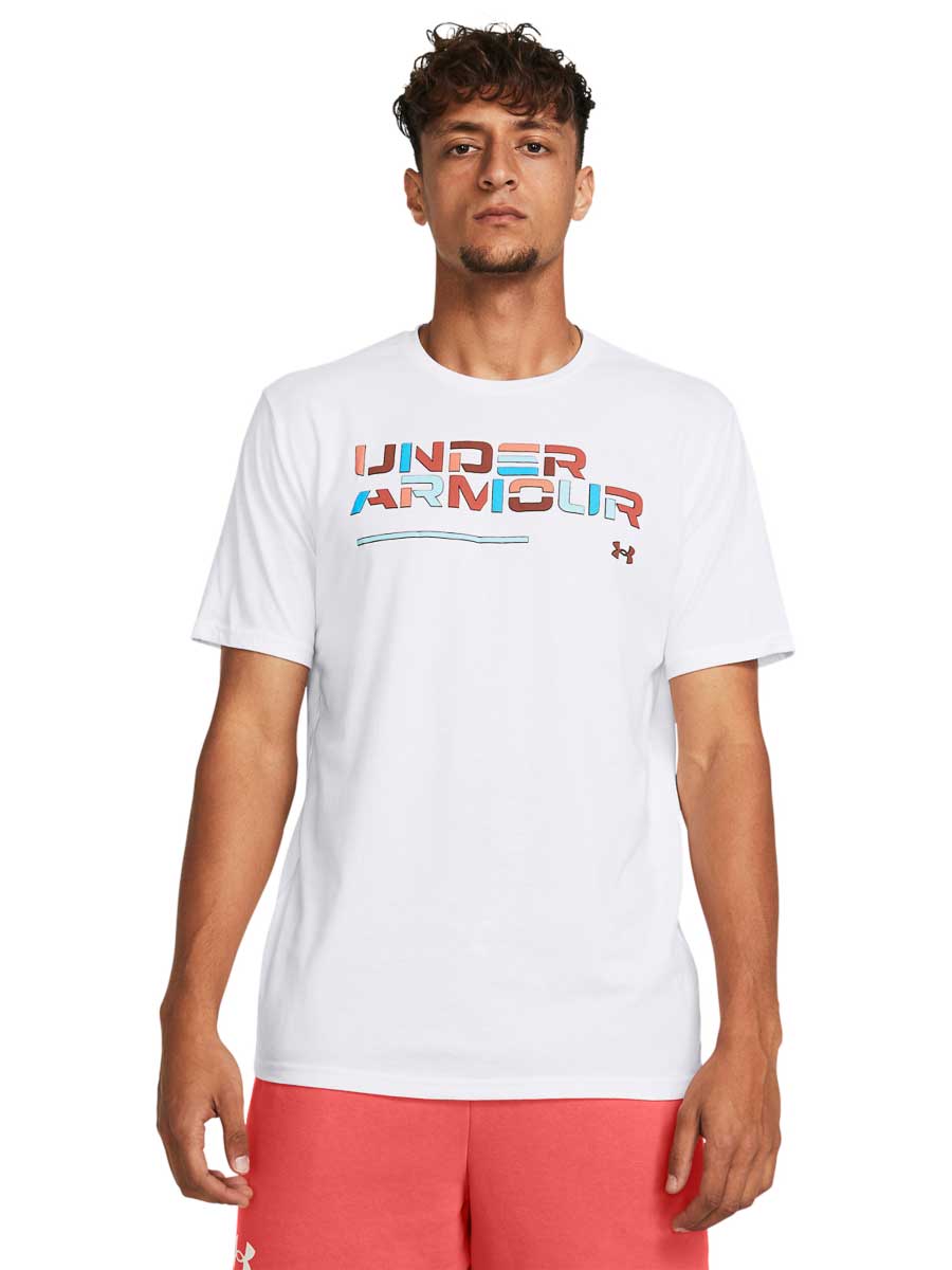 UNDER ARMOUR Тениска UA Colorblock Wordmark SS