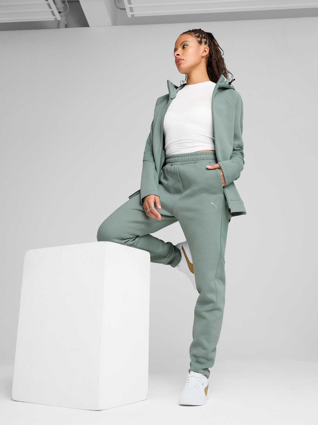PUMA Суитшърт EVOSTRIPE Full-Zip Hoodie DK