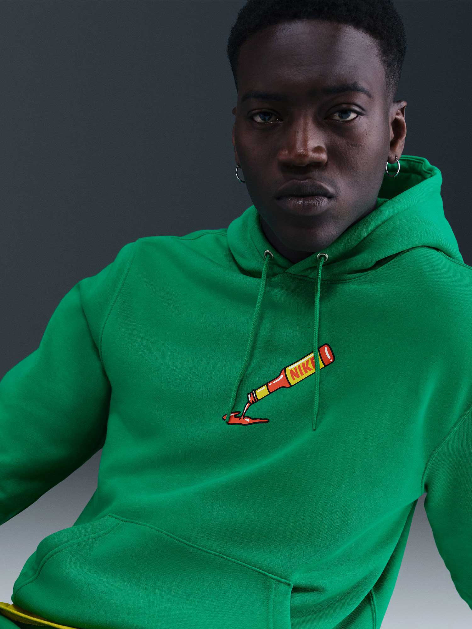 NIKE Суитшърт U NSW HDY CLUB PO BB OC 2