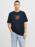 JACK & JONES Тениска JJHUDSON TEE SS CREW NECK LN