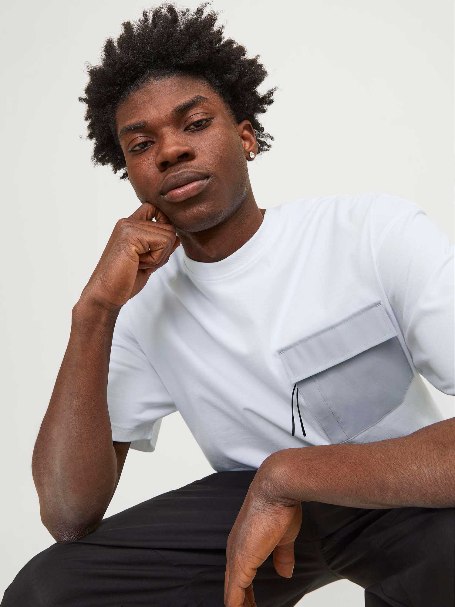 JACK & JONES Тениска JCOARCH POCKET TEE SS CREW NECK LN