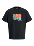 JACK & JONES Тениска JORMANCHESTER CUBISM FRONT TEE SS CN