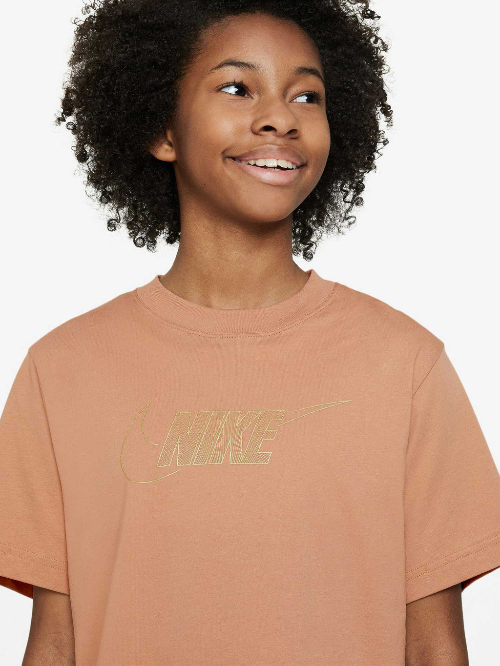 NIKE Тениска G NSW TEE BOXY METALLIC HBR