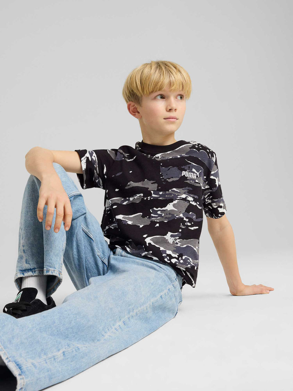 PUMA Тениска ESS CAMO AOP Tee B