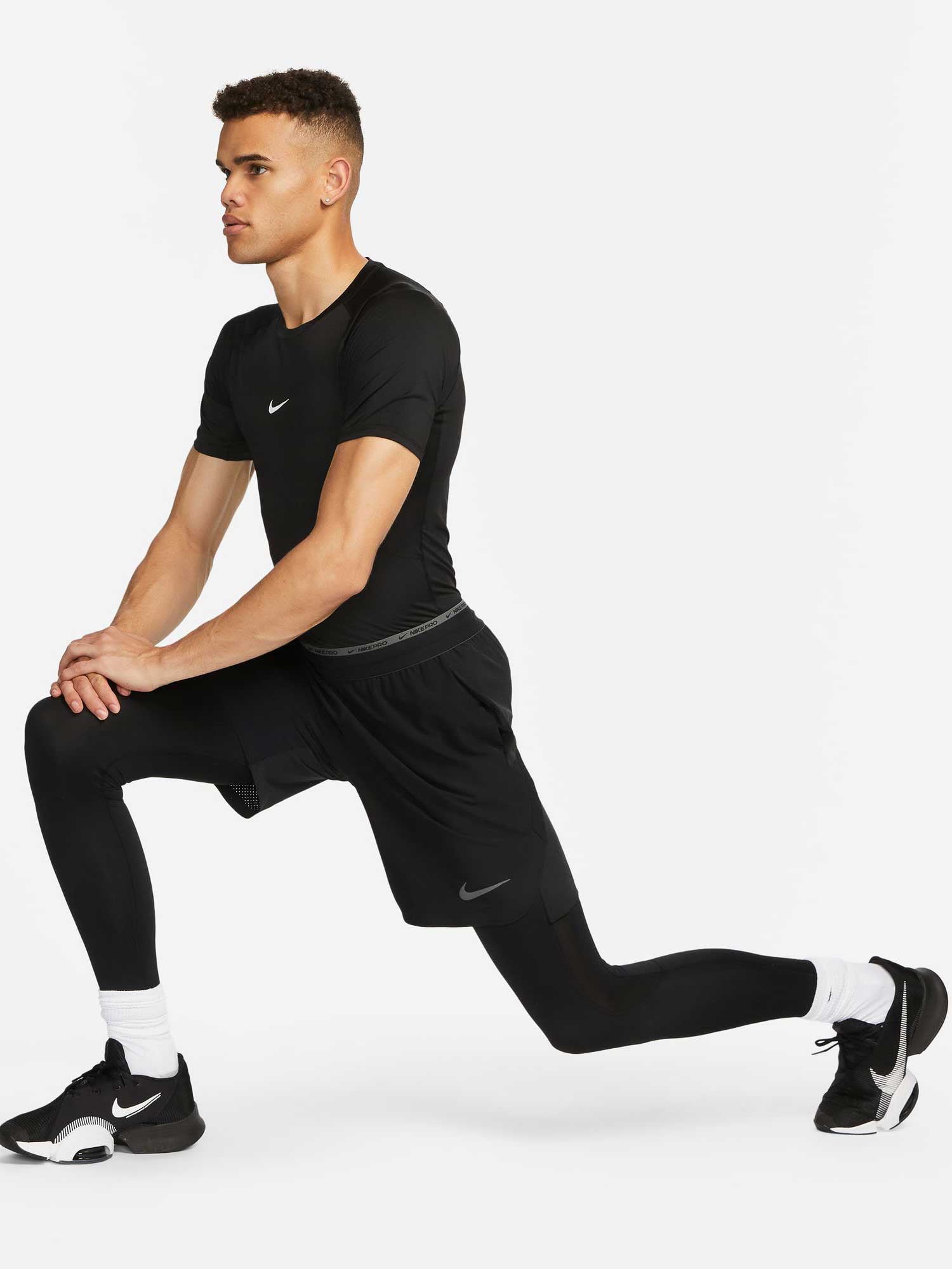 NIKE Тениска M NP DF TIGHT TOP SS