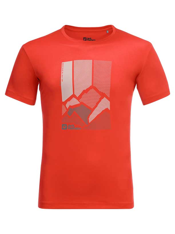 JACK WOLFSKIN Тениска PEAK GRAPHIC T M