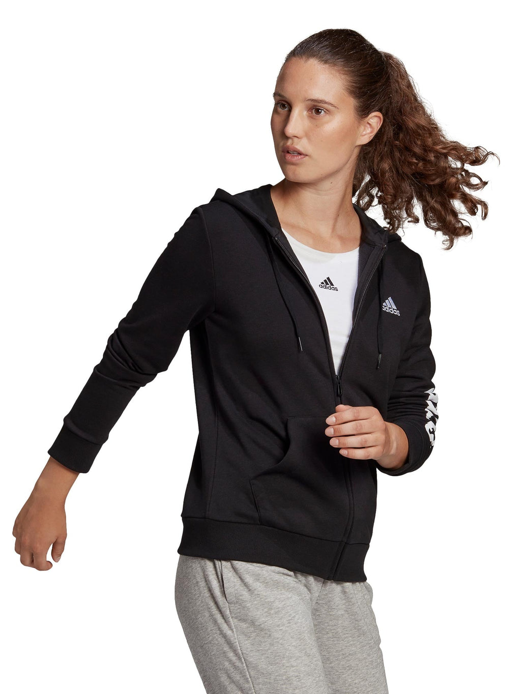 ADIDAS SPORTSWEAR Суитшърт Essentials Logo Full-Zip
