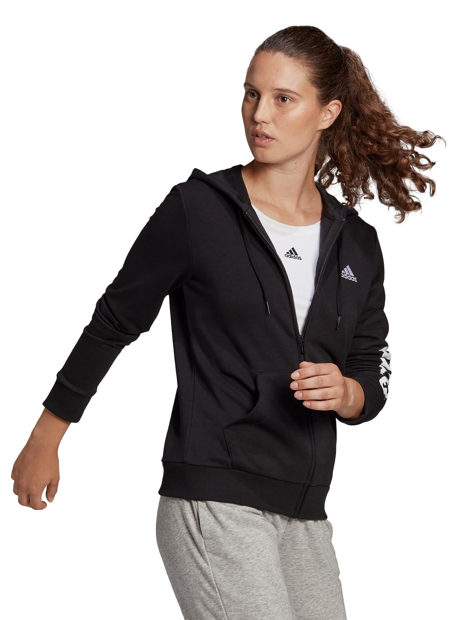 ADIDAS SPORTSWEAR Суитшърт Essentials Logo Full-Zip