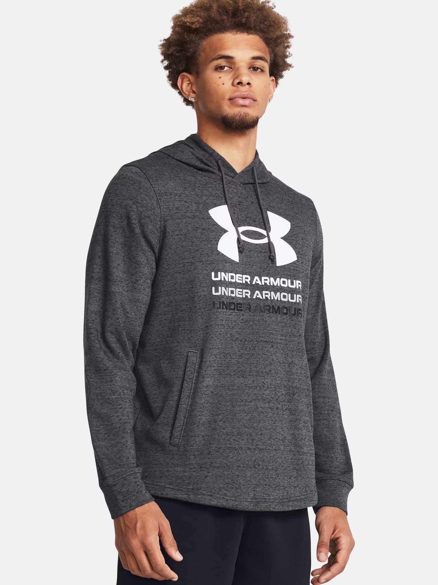UNDER ARMOUR Суитшърт UA Rival Terry Graphic Hood