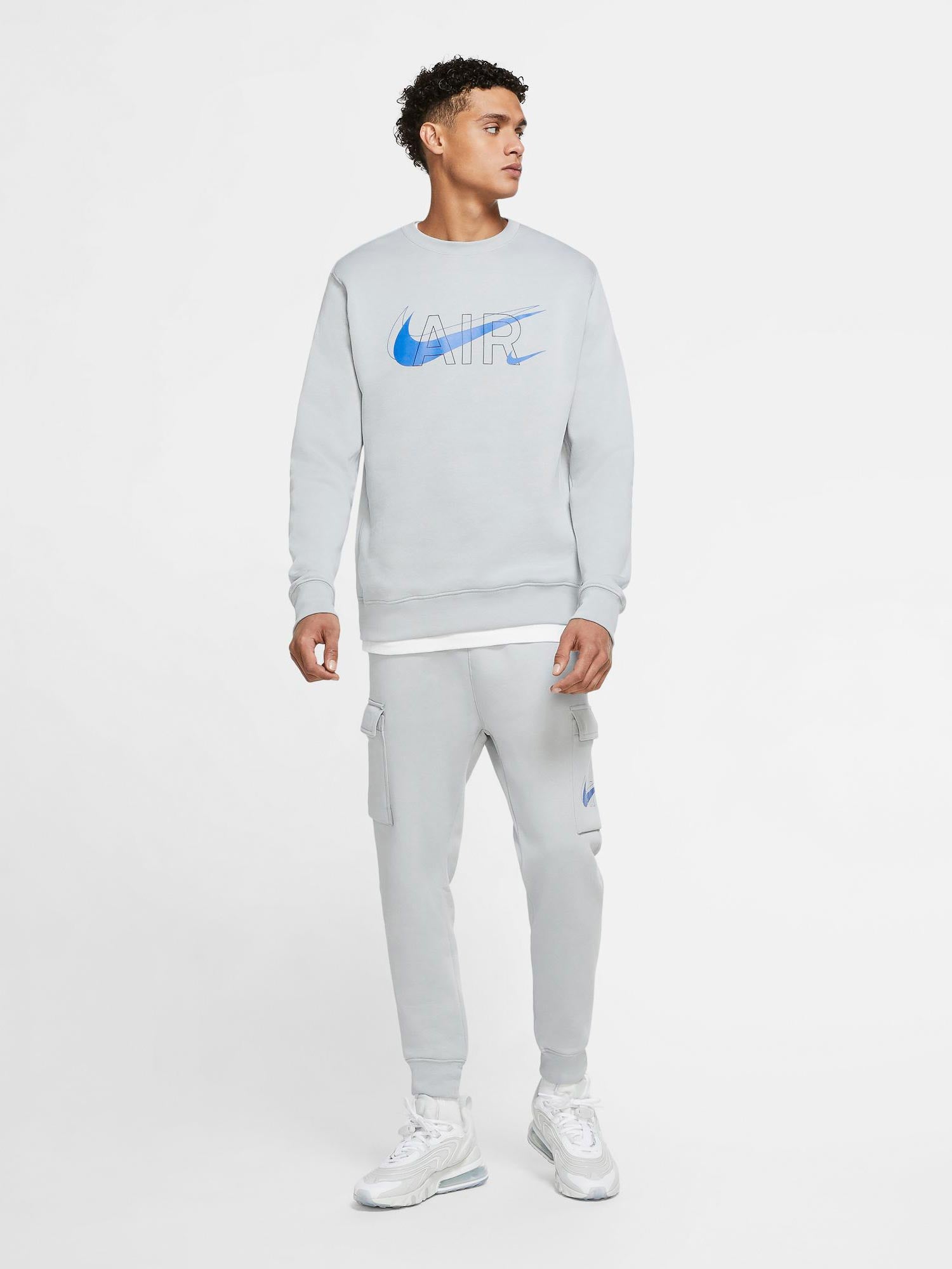 NIKE Блуза M CREW PRNT PACK BB