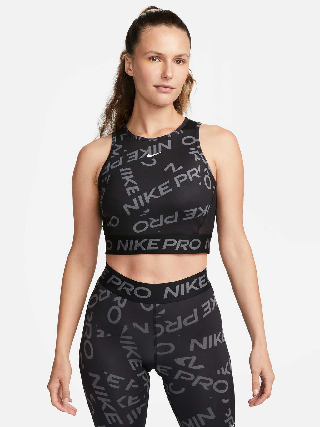 NIKE Потник W NP DF CROP TANK AOP