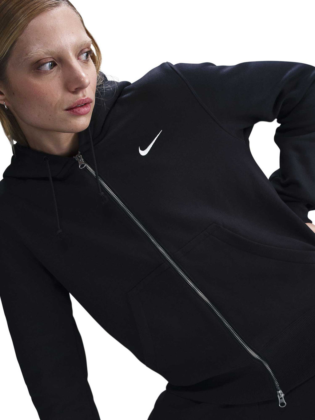 NIKE Суитшърт W NSW PHNX FLC STD FZ HDY