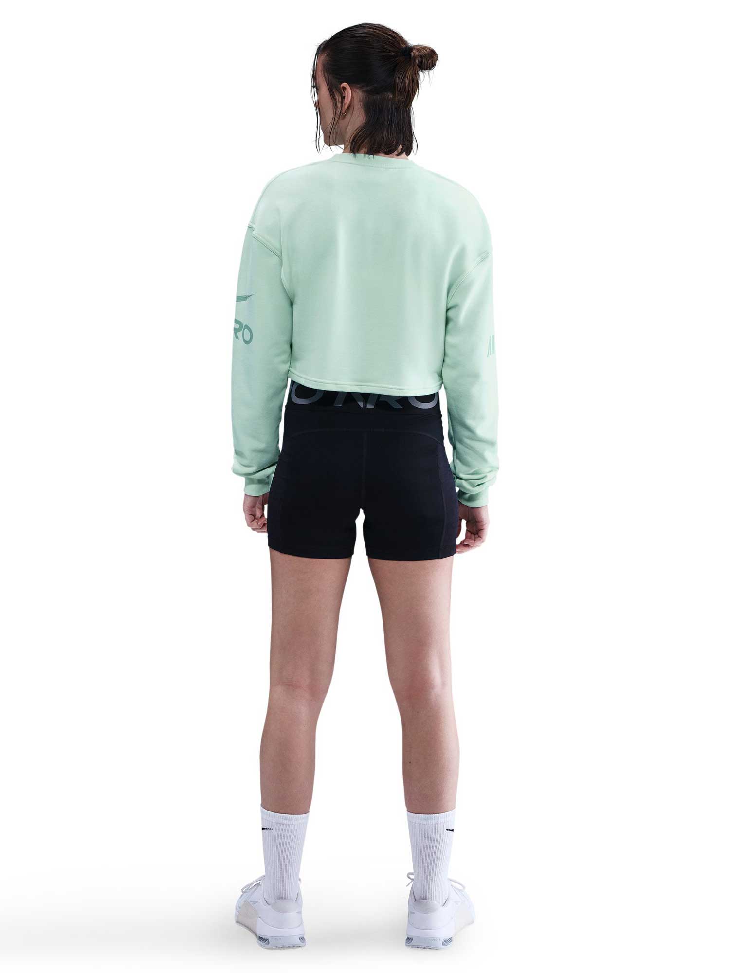 NIKE Блуза W NP DF FLC CREW TT GRX