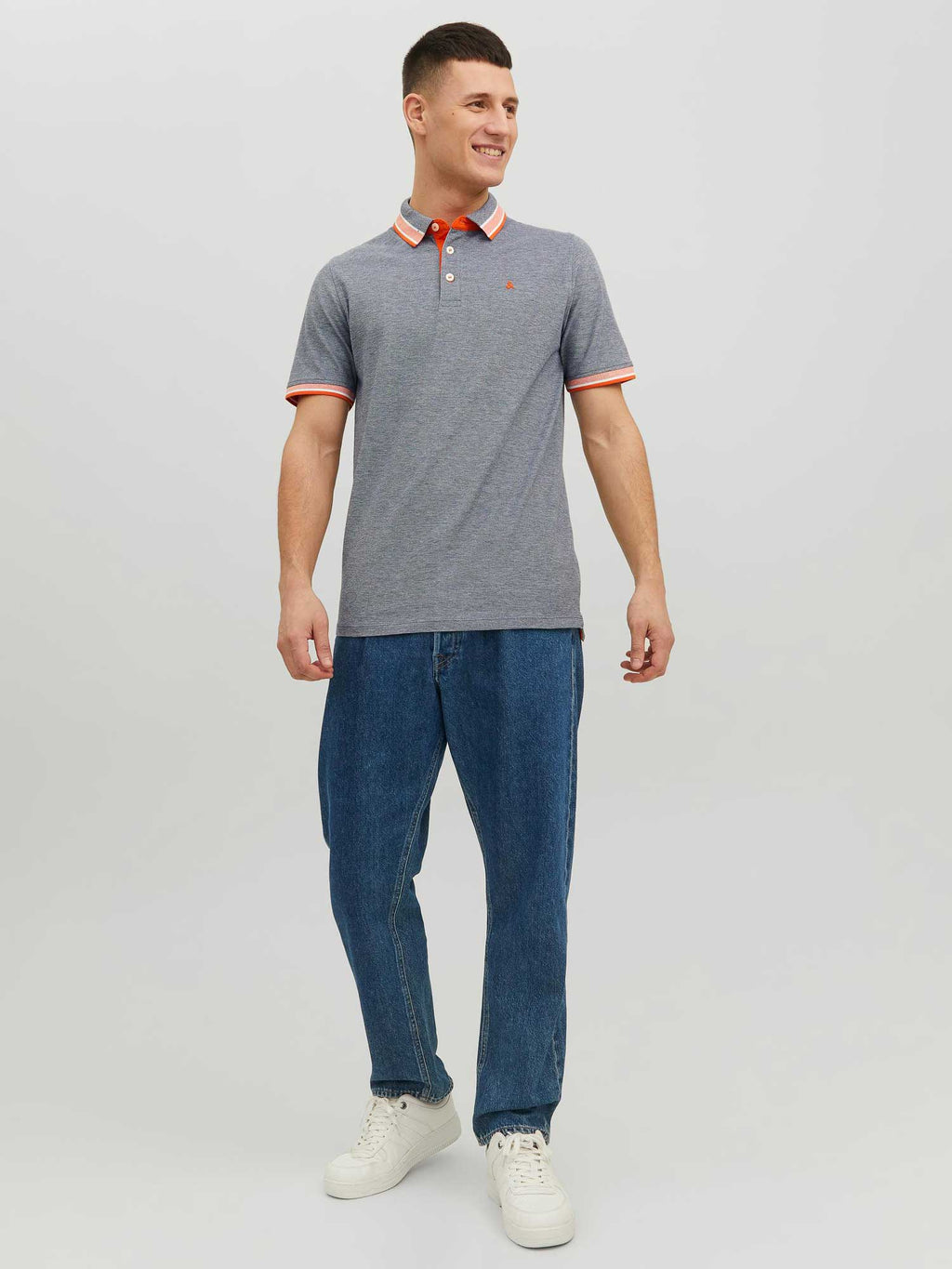 JACK & JONES Тениска JJEPAULOS POLO SS NOOS