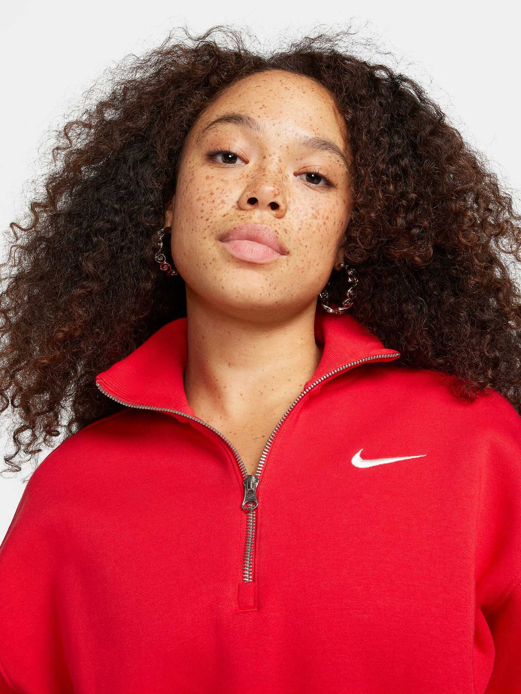 NIKE Блуза W NSW PHNX FLC QZ CROP