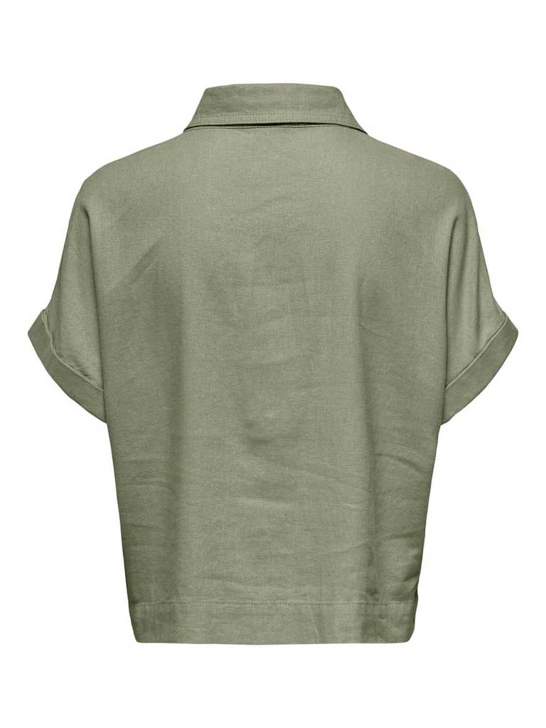 ONLY Риза ONLCARO S\/S LINEN BL BOXY SHIRT CC PNT