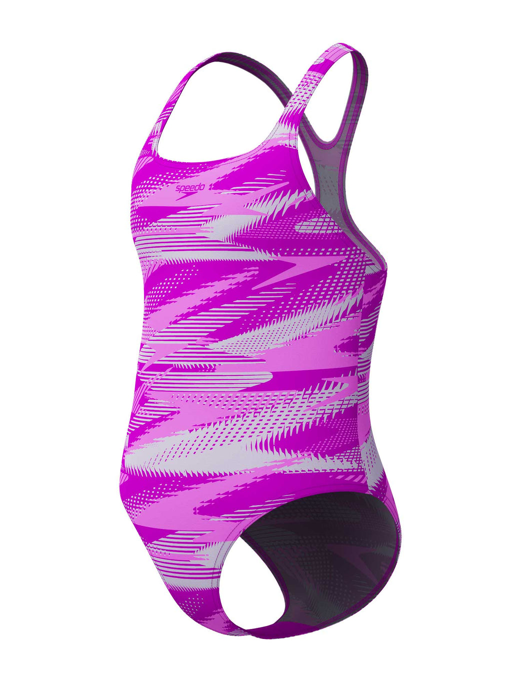 SPEEDO Цял бански GIRLS HYPERBOOM ALLOVER MEDALIST