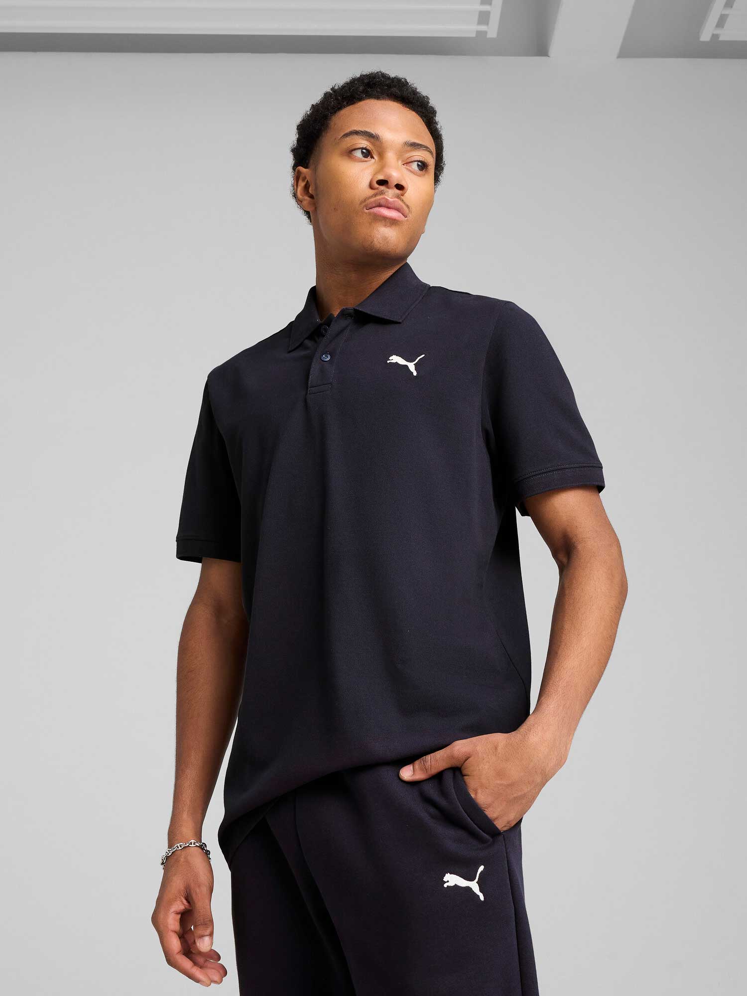 PUMA Тениска ESS Small Logo Pique Polo