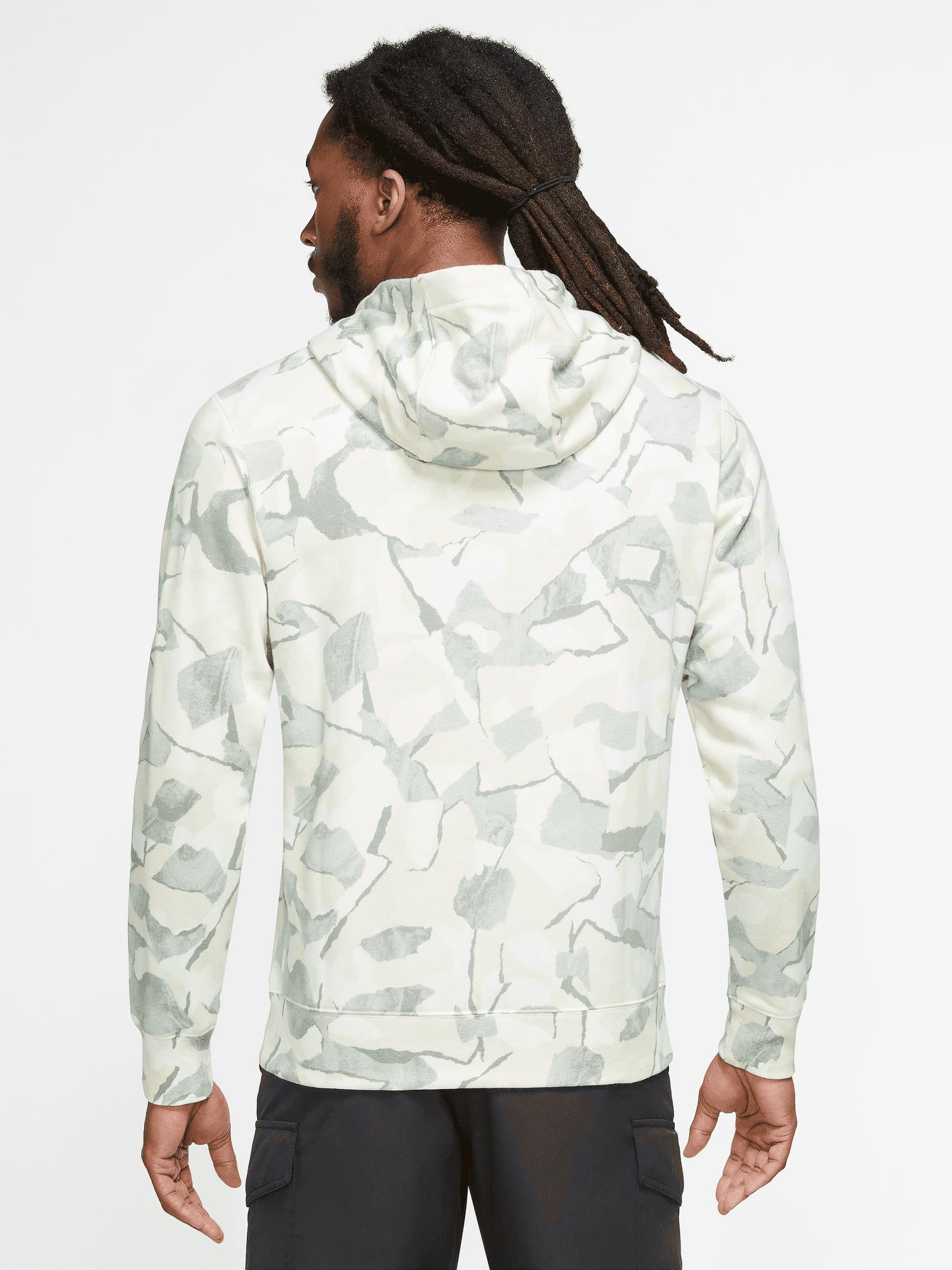 NIKE Суитшърт M NK CLUB+ FT PO HOODIE AOP