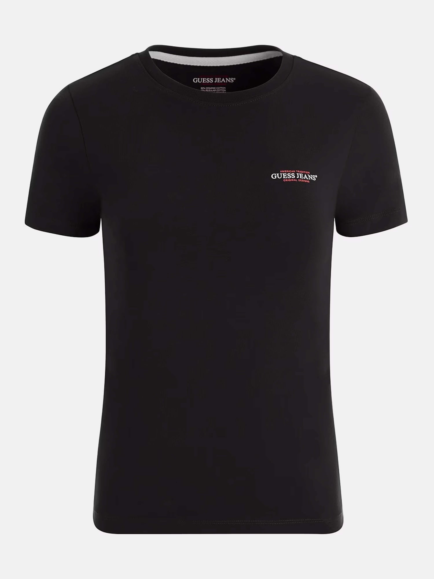 GUESS JEANS Тениска GJ SS CN REG 3D EMBR GUESS TEE