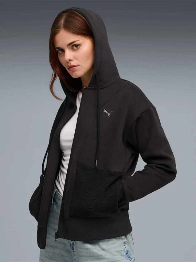PUMA Суитшърт HER Relaxed Full-Zip Hoodie FL