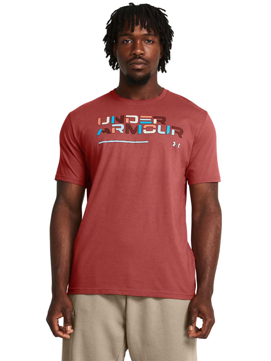 UNDER ARMOUR Тениска UA Colorblock Wordmark SS