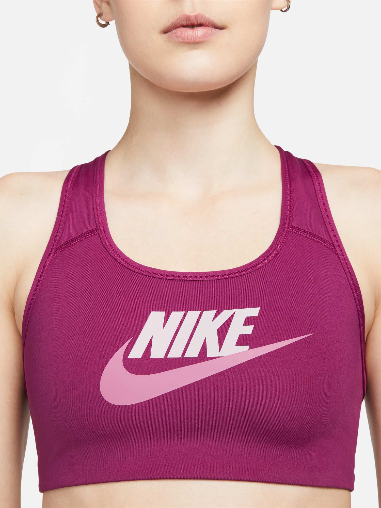 NIKE Спортен сутиен W DF SWSH CB FUTURA GX BRA
