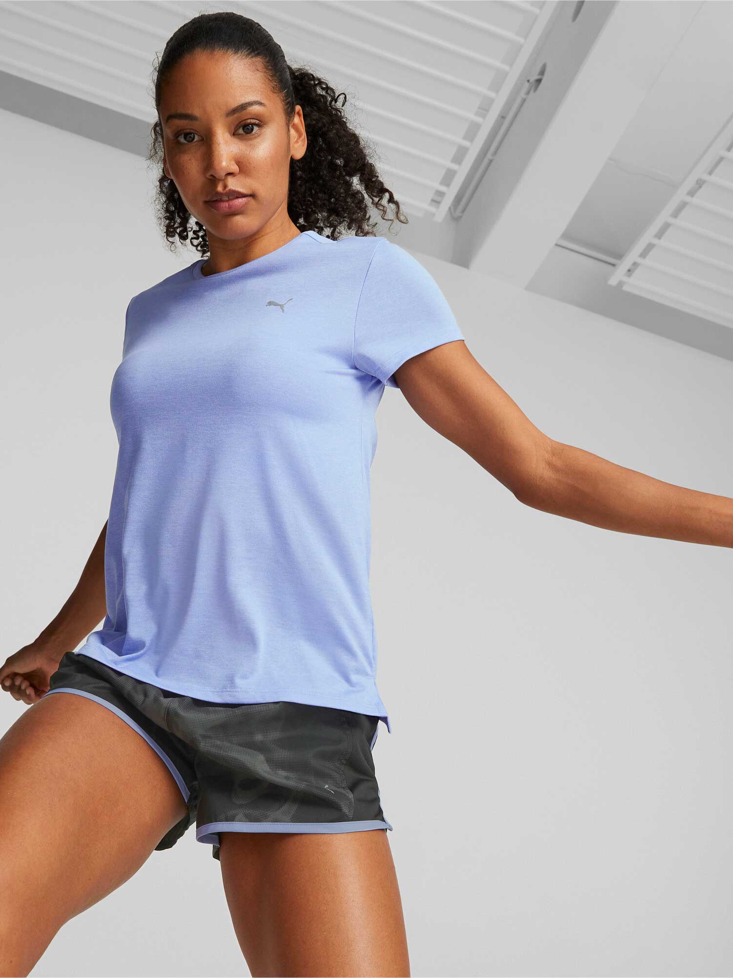 PUMA Тениска RUN FAVORITE HEATHER SS W