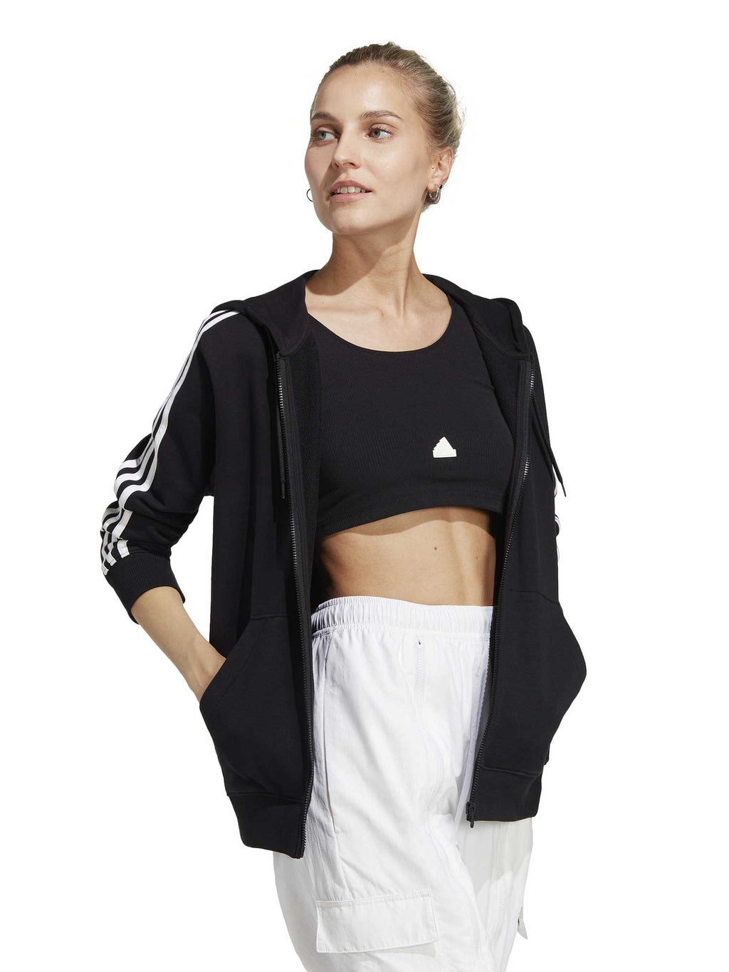 ADIDAS SPORTSWEAR Суитшърт Essentials 3-Stripes French Terry Regular