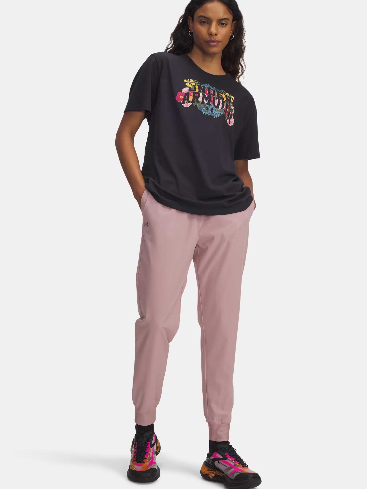 UNDER ARMOUR Спортно долнище UA Rival Hi Rise Woven Pant