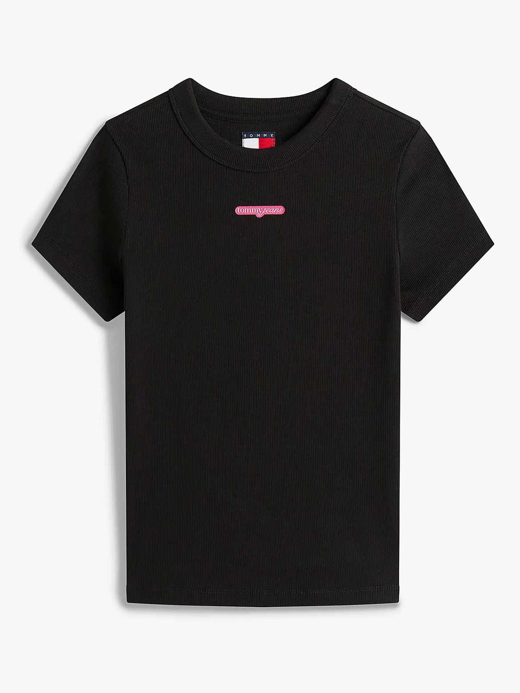 TOMMY JEANS Тениска TJW SLIM SCRIPT LABEL SS TEE E