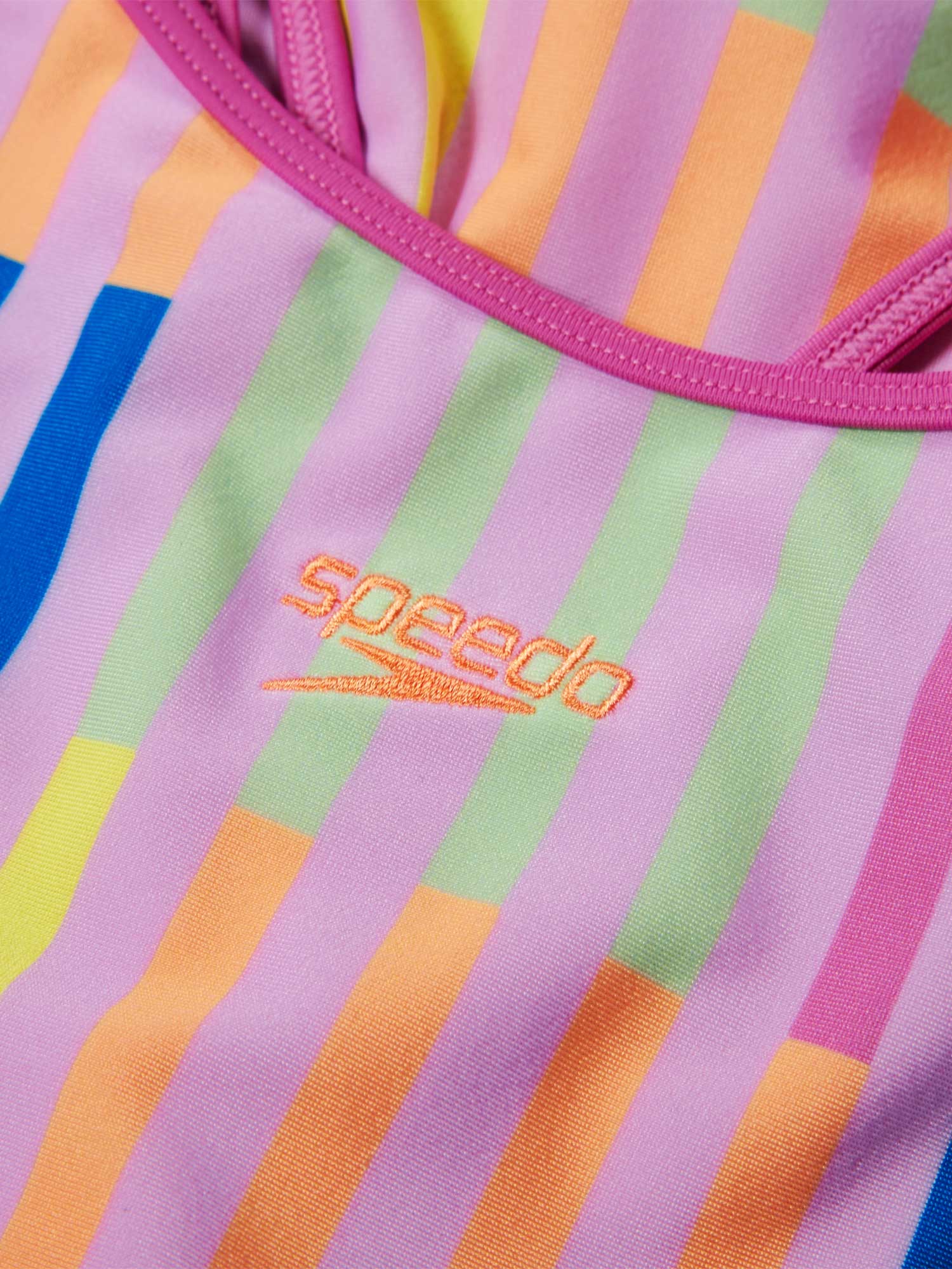 SPEEDO Цял бански GIRLS PRINTED TWINSTRAP